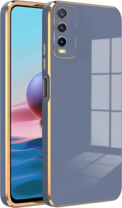 Vivo Y20 Kapak Kamera Korumalı Lazer Kesim Lüx Silikon Kılıf - Petrol Mavisi
