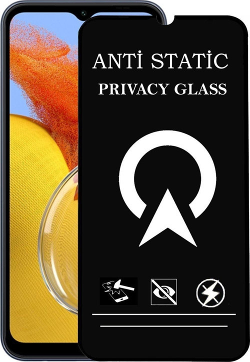 Samsung Galaxy M14 Tam Kaplayan Anti Statik Görünmez Safir Ekran Koruyucu Hayalet Cam