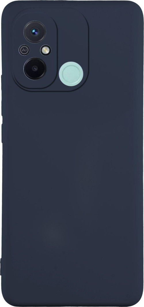 Xiaomi Redmi 12C Kapak İçi Kadife Kamera Korumalı Lansman Silikon Kılıf - Lacivert