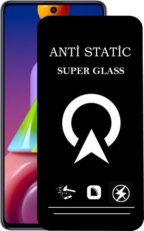 Samsung Galaxy M51 Tam Kaplayan Anti Statik Çizilmez Safir Ekran Koruyucu Cam
