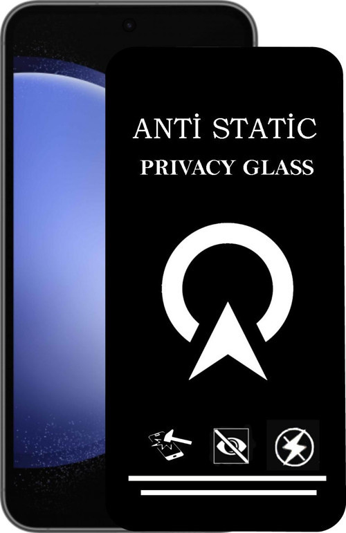 Samsung Galaxy S23 Fe Tam Kaplayan Anti Statik Görünmez Safir Ekran Koruyucu Hayalet Cam