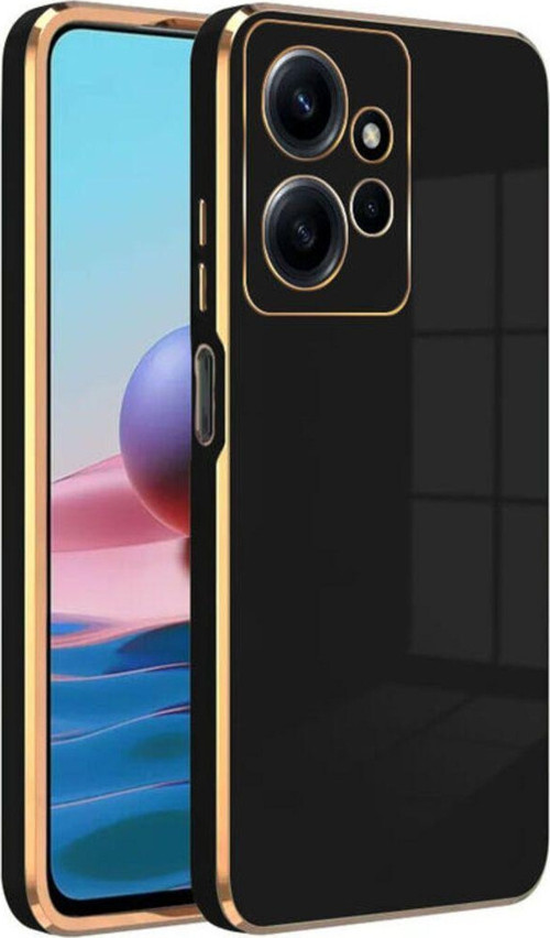 Xiaomi Redmi Note 12 4G Kapak Kamera Korumalı Lazer Kesim Lüx Silikon Kılıf - Siyah
