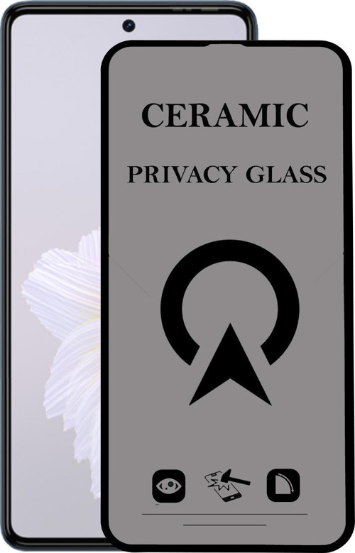 Tecno Camon 20 ile Uyumlu Tam Kaplayan Parlak Seramik Nano Esnek Hayalet Ekran Koruyucu