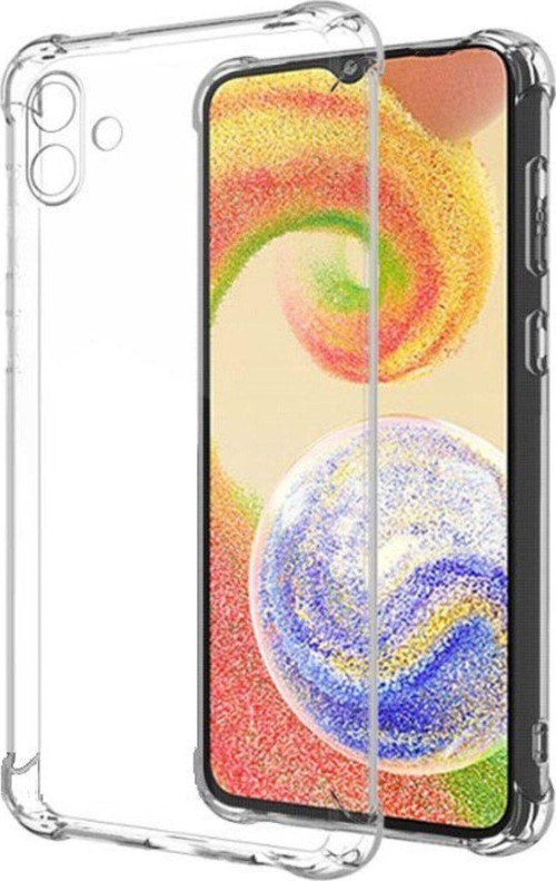 Galaxy A04E Uyumlu Kapak Kamera Korumalı Airbag Antishock Köşe Korumalı Şeffaf Silikon Kılıf