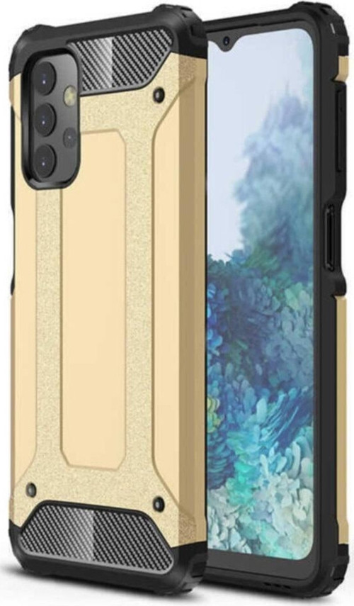 Galaxy A32 Uyumlu Kapak Çift Katmanlı Zırh Tank Kılıf - Gold