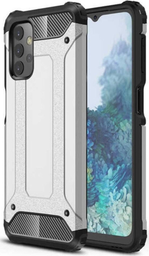 Gri Samsung Galaxy A32 Uyumlu Çift Katmanlı Zırh Tank Kılıf