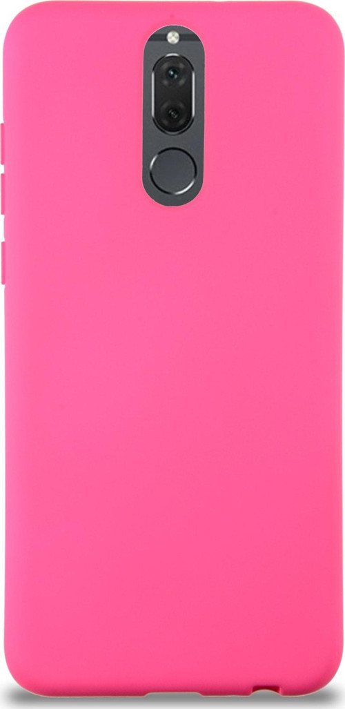 Huawei Mate 10 Lite Kapak Içi Kadife Lansman Silikon Kılıf - Neon Pembe