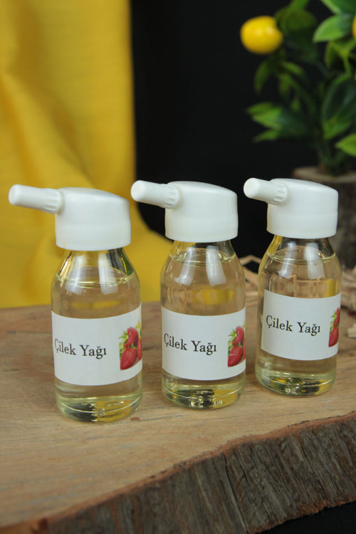 Buhurdanlık Koku Esans Yağı Çilek Koku 3 Şişe 15 + 15 + 15 ml