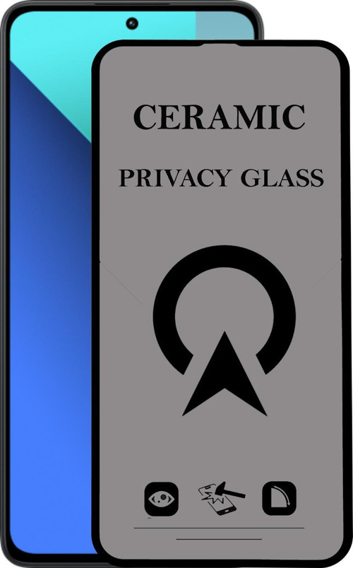 Xiaomi Redmi Note 13 ile Uyumlu Tam Kaplayan Parlak Seramik Nano Esnek Hayalet Ekran Koruyucu