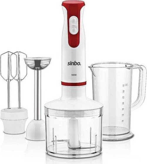 SHB-3137 El Blender Seti Kırmızı