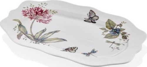 Joy Carmen Butterfly Serisi Büyük Boy Oval Tabak 35 Cm