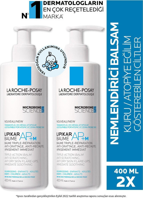 Lipikar Baume Ap+M Yatıştırıcı Balm 2 x 400 ML