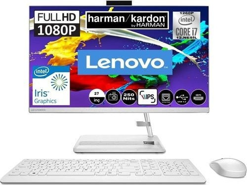 Ideacentre 3 27IAP7 Intel Core I7 1260P 32GB 1tb HDD + 2tb SSD Windows 11 Pro 27'' Fhd AIO Bilgisayar F0GJ00KATX
