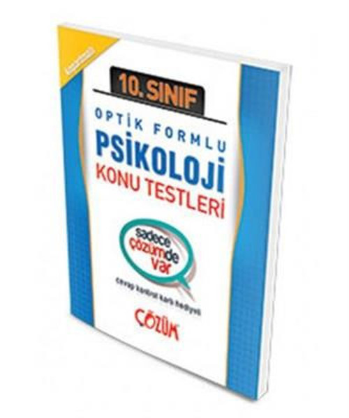 10.SINIF PSİKOLOJİ OPTİK FORMLU K.TEST YAPRAK TEST - ÇÖZÜM YAYINLARI