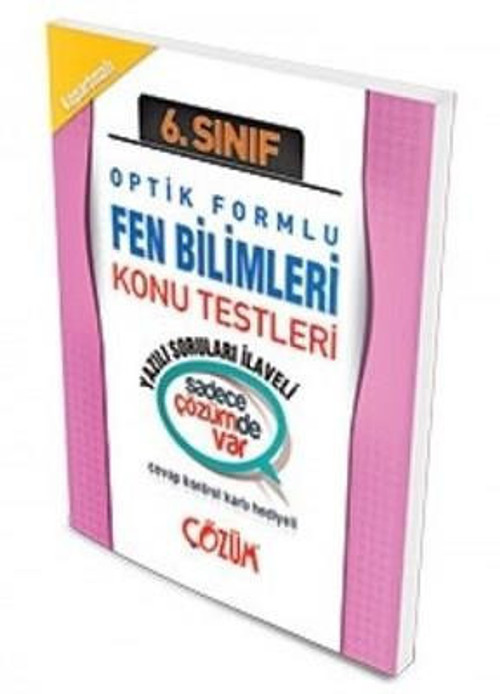 6.SINIF OPTİK FORMLU FEN BİLİMLERİ KONU TESTİ - ÇÖZÜM YAYINLARI