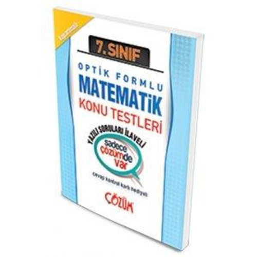 7. SINIF OPTİK FORMLU MATEMATİK K.T - ÇÖZÜM YAYINLARI