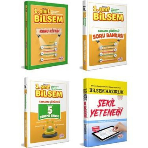 1.SINIF BİLSEM HAZIRLIK KİTAPLARI 4 LÜ SET - EDİTÖR YAYINLARI
