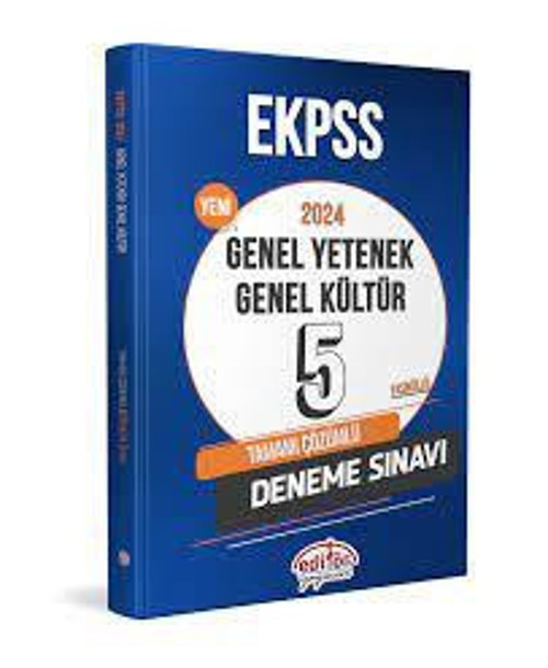 EKPSS GENEL YETENEK GENEL KÜLTÜR 5 DENEME SINAVI 2024 - EDİTÖR