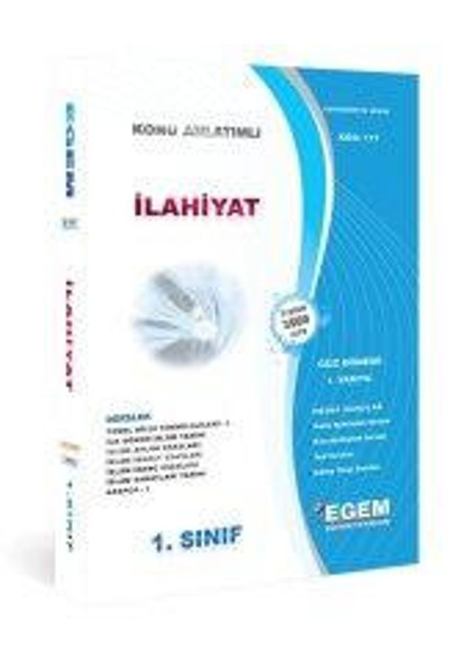 1.SINIF 1.YARIYIL İLAHİYAT KONU ANLATIM GÜZ DÖNEMİ - EGEM YAYINLARI
