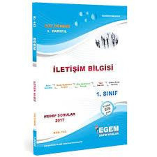 1.SINIF 1.YARIYIL İLETİŞİM BİLGİSİ GÜZ DÖNEMİ - EGEM YAYINLARI