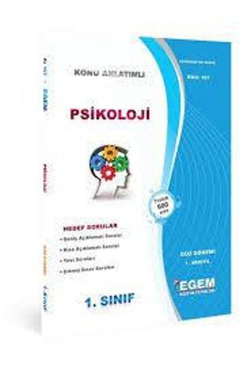1.SINIF 1.YARIYIL PSİKOLOJİ K.A GÜZ DÖNEMİ - EGEM YAYINLARI