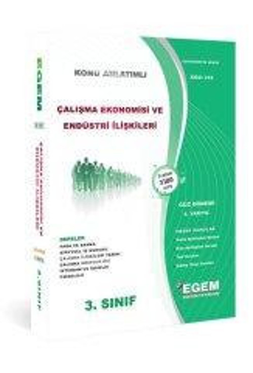 3.SINIF 5.YARIYIL ÇALIŞMA EKONOMİSİVE END K.A GÜZ - EGEM YAYINLARI