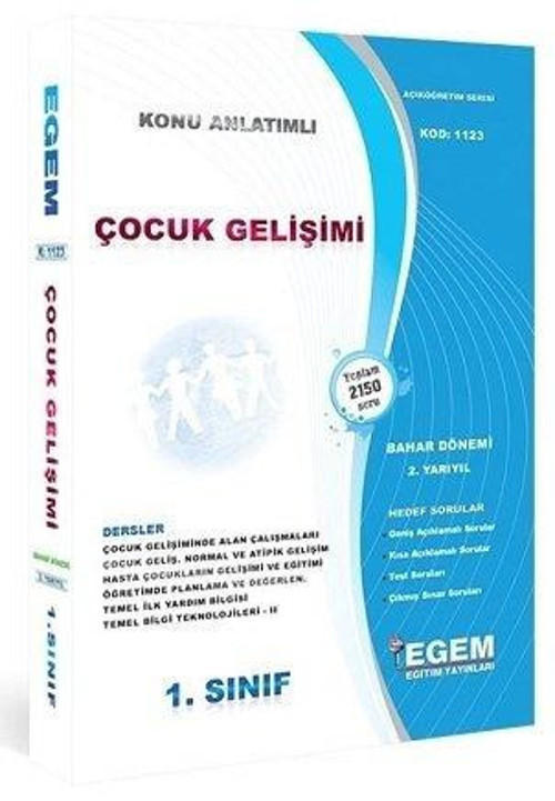 1.SINIF 2.YARIYIL ÇOCUK GELİŞİMİ KONU ANLATIM BAHAR DÖNEMİ - EGEM