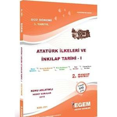 2.SINIF 3.YARIYIL ATATÜRK İLKE VE İNKILAPLARI GÜZ - EGEM YAYINEVİ