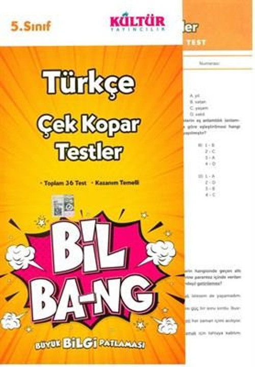 5.SINIF TÜRKÇE YAPRAK TEST BİL BANG - KÜLTÜR YAYINCILIK