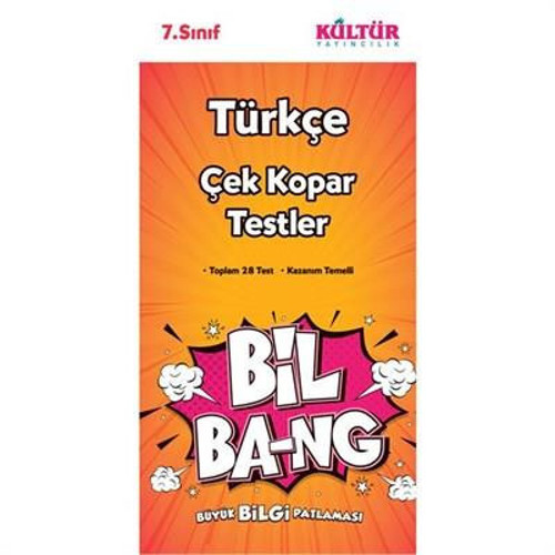 7.SINIF TÜRKÇE YAPRAK TEST BİL BANG - KÜLTÜR YAYINCILIK
