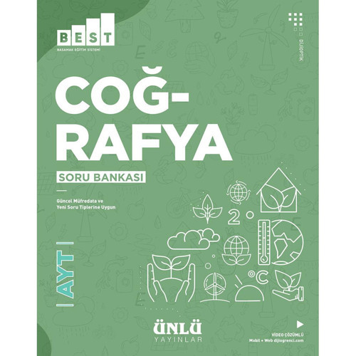 AYT COĞRAFYA SORU BANKASI BEST - ÜNLÜ YAYINLARI