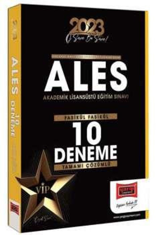 ALES VİP SON 10 SINAV ÇIKMIŞ SORULAR 2023 - YARGI
