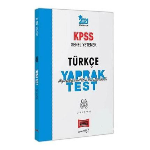 KPSS GENEL YETENEK TÜRKÇE YAPRAK TEST 2021 - YARGI YAYINEVİ