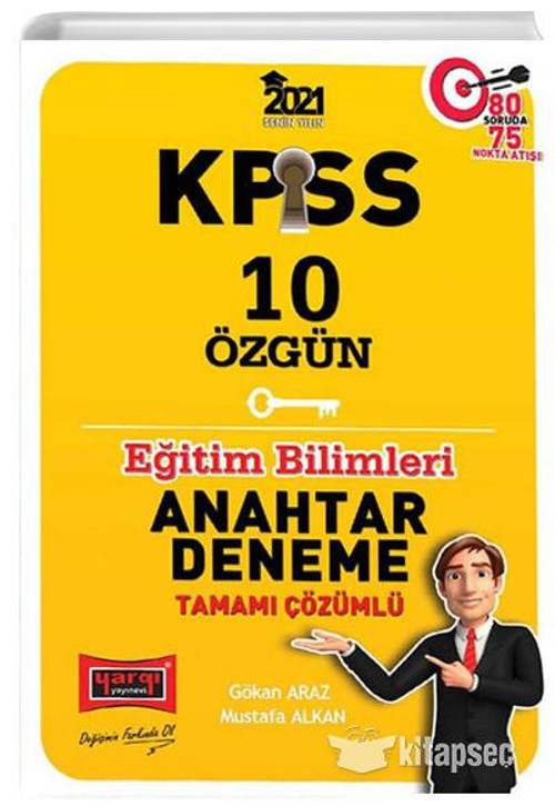 KPSS EĞİTİM BİLİMLERİ 10 ÖZGÜN ANAHTAR DENEME 2021 - YARGI YAYINLARI
