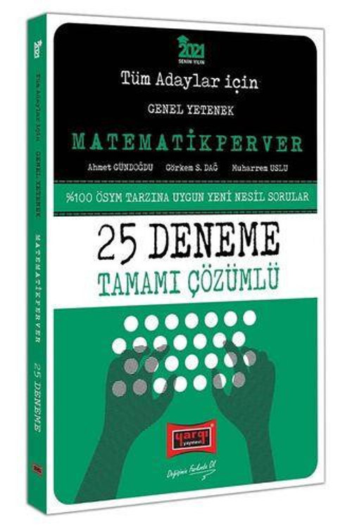 TÜM ADAYLAR İÇİN MATEMATİKPERVER 25 DENEME TAMAMI ÇÖZÜMLÜ 2021 - YARGI YAYINLARI