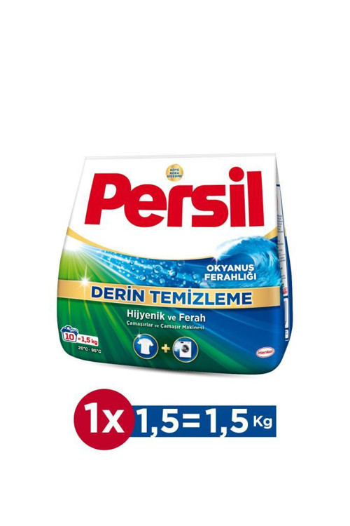 Okyanus Ferahlığı Derin Temizleme 1,5 kg Toz Çamaşır Deterjanı Hijyenik ve Ferah