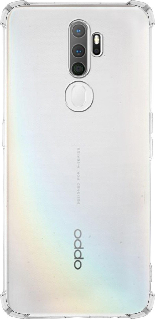 Oppo A9 2020 Kapak Kamera Korumalı Antishock Köşe Korumalı Şeffaf Silikon Kılıf