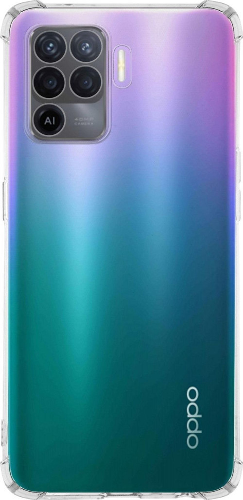 Oppo A94 Kapak Kamera Korumalı Antishock Köşe Korumalı Şeffaf Silikon Kılıf
