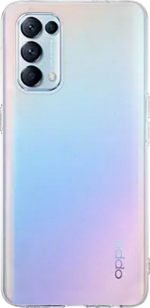 Oppo Reno 5 Kapak 1mm Süper Silikon Şeffaf Kılıf