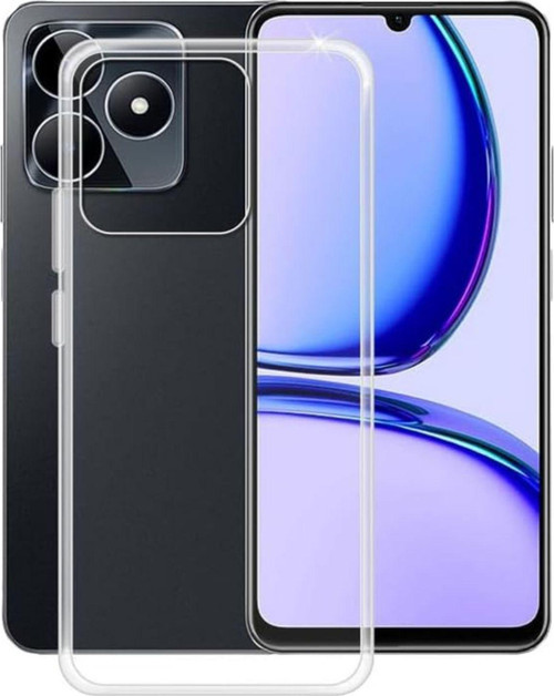 Realme C53 Uyumlu Kapak 1mm Süper Silikon Şeffaf Kılıf