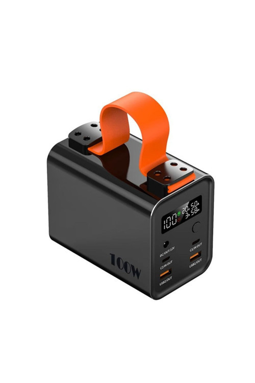 Powerbank 30.000 Mah 2X Usb-C+2Xusb-A+1Xdc Çıkışlı 100W Macbook Laptop Şarj Edilebilir Profesyonel Ş