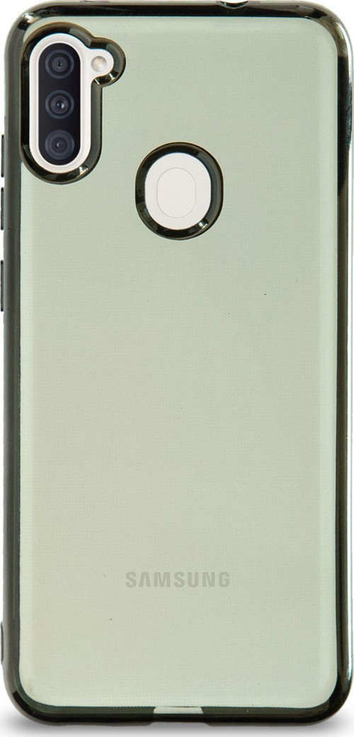 Samsung Galaxy A11 Kılıf Renkli Şeffaf Exclusive Silikon Kapak - Yeşil