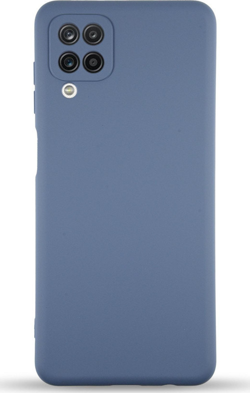 Samsung Galaxy A12 Kapak Içi Kadife Kamera Korumalı Lansman Silikon Kılıf - Petrol Mavisi