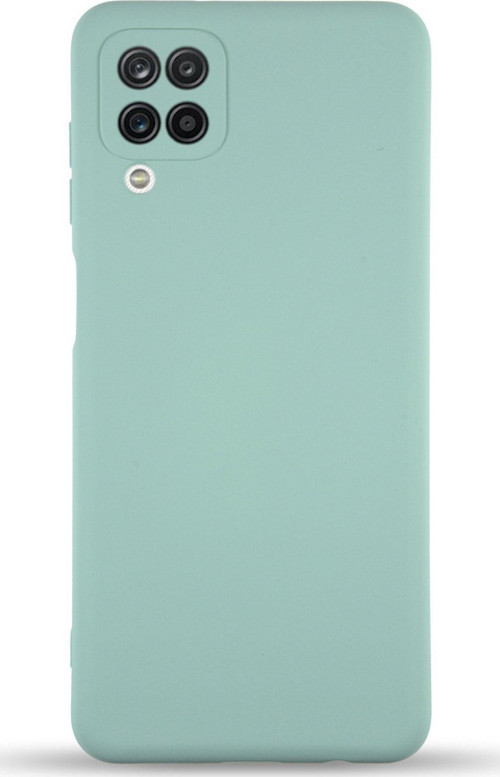 Samsung Galaxy A12 Kapak Içi Kadife Kamera Korumalı Lansman Silikon Kılıf - Turkuaz