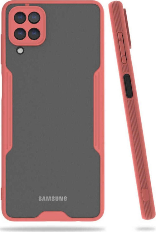 Samsung Galaxy A12 Kılıf Kamera Korumalı Colorful Kapak - Pembe