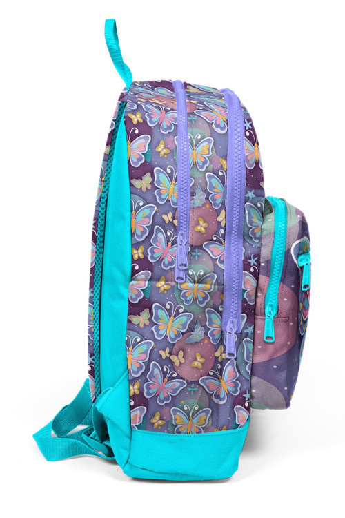 Coral High Kids Pastel Renkli Kelebek Desenli Okul Sırt Çantası 33206 5