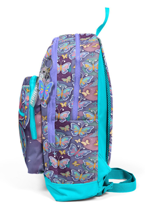 Coral High Kids Pastel Renkli Kelebek Desenli Okul Sırt Çantası 33206 7