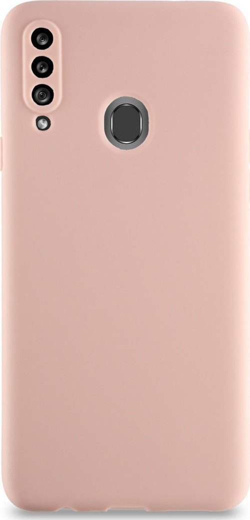 Samsung Galaxy A20s Kılıf Kamera Korumalı Premier Silikon Kapak - Kahverengi