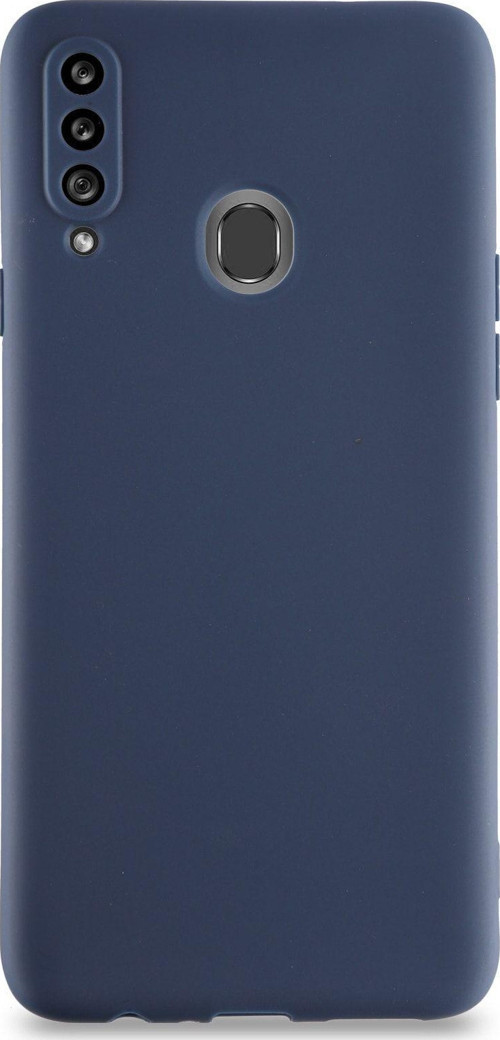 Samsung Galaxy A20s Kılıf Kamera Korumalı Premier Silikon Kapak - Lacivert