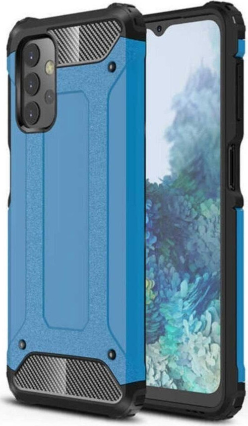 Samsung Galaxy A32 Uyumlu Lacivert Çift Katmanlı Zırh Tank Kılıf -
